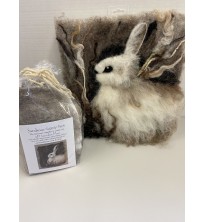 Sarafina Needle Felting Kit 2D Snowshoe Hare